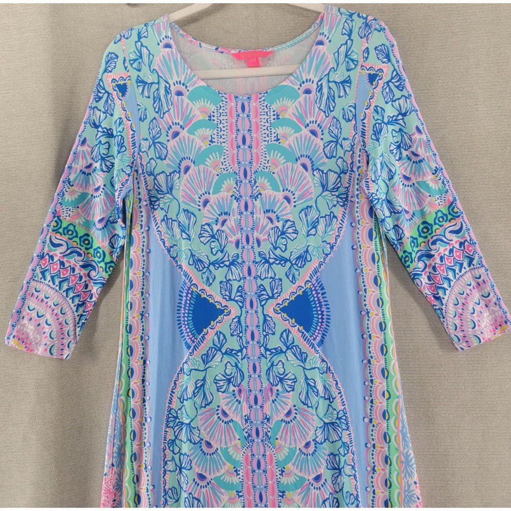 Lilly Pulitzer Womens Dress Morgann Maxi Seaside Shindig Size Medium - Picture 2 of 10